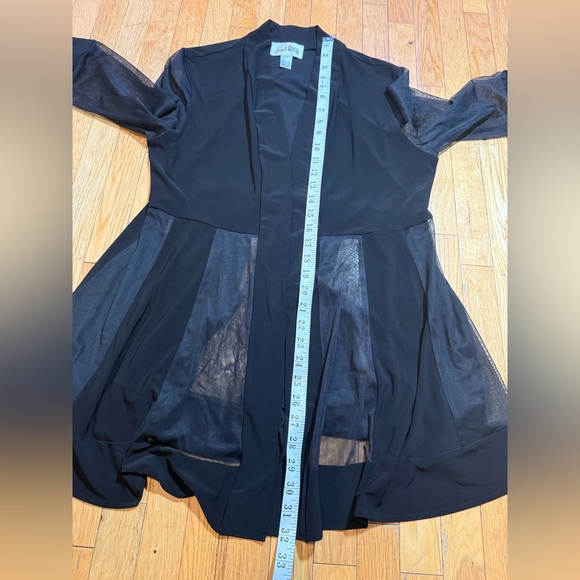 Joseph Ribkoff Black Open Front Cardigan #597 - Picture 4 of 6